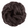 Picture of MORICA 1PCS Messy Hair Bun Hair Scrunchies Extension Curly Wavy Messy Synthetic Chignon for Women Updo Hairpiece (Dark Brown)