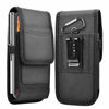 Picture of Takfox Phone Holster for Samsung Galaxy S22 Ultra S21 Plus S20 S10+S9 S8 Note 20,A01 A11 A21 A51 A71 A13 A02S A12 A32,K51 Stylo 6 Nylon Cell Phone Belt Clip Holster Carrying Pouch w Card Holder,Black