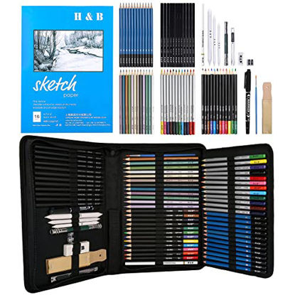 ARTEZA Colored Pencils, Professional Set of 48 Colors, Soft Wax