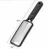 Picture of Foot Scraper Callus Remover Black Pedicure Heel Grater Stainless Steel File Foot Scrubber for Dry Cracked Feet