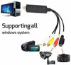 Picture of DIGITNOW USB Audio Video Capture Card, Video Grabber VHS VCR TV to DVD Converter Adapter for Windows PC