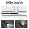 Picture of 50FT Endoscope Borescope, Teslong Dual Lens Sewer Inspection Camera with 4.5'' Screen, Waterproof Snake Cable, LED Lights, 1080P Fiber Optic Scope Camera for Home Wall Duct Drain Pipe Plumbing