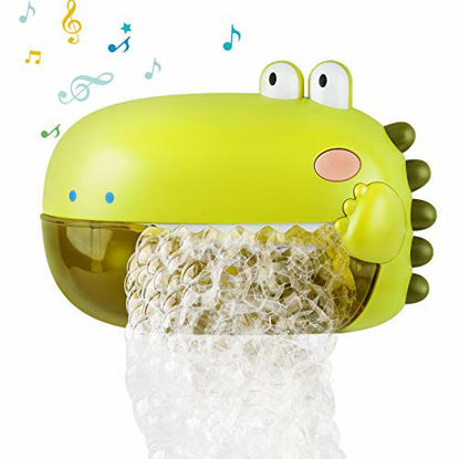 Picture of Lehoo Castle Bath Toys,Toddler Bath Bubble Machine Bathtub Toy Dinosaur,250ML Capacity,12 Children?s Songs, Bathtime Shower Bath Wall Toy Bubble Maker, Gift for Kids