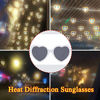 Picture of Heart Sunglasses Heart Effect Diffraction Glasses Festival Accessories Party Rave Lights Glasses Love Gift UV400 Protection