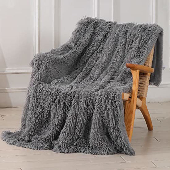 Lightweight Long Hair Fluffy Cozy Plush Fleece Comfort Microfiber