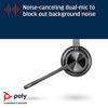 Picture of Poly (Plantronics + Polycom) Voyager 4320 UC Wireless Headset (Plantronics)-Headphones with Boom Mic-Connect to PC/Mac via USB-A Bluetooth Adapter,Cell Phone via Bluetooth,Black,218475-02