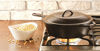 Picture of Lodge 3 Quart Cast Iron Deep Skillet with Lid. Covered Cast Iron Skillet for Deep Frying and and Bread Baking.