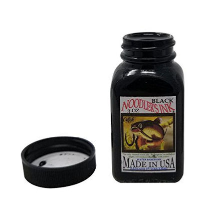 Picture of Noodler's Black Waterproof Fountain Pen Ink - Bulletproof,3 ounce