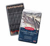 Picture of Derwent Tinted Charcoal Pencils, 4mm Core, Metal Tin, 12 Count (2301690)