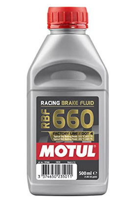 Picture of Motul 101667 RBF 660 Dot-4 100 Percent Synthetic Racing Brake Fluid - 500 ml