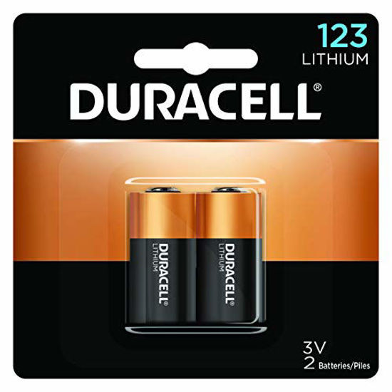 Duracell CR123A 3V Lithium Battery, 6 Count Pack, 123 3 Volt High Power Lithium  Battery, Long-Lasting for Home Safety and Security Devices, High-Intensity  Flashlights, and Home Automation