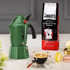 Picture of Bialetti - Moka Express Alpina: Iconic Stovetop Espresso Maker, Moka Pot 3 Cups (4.3 Oz - 130 Ml), Aluminium, Green