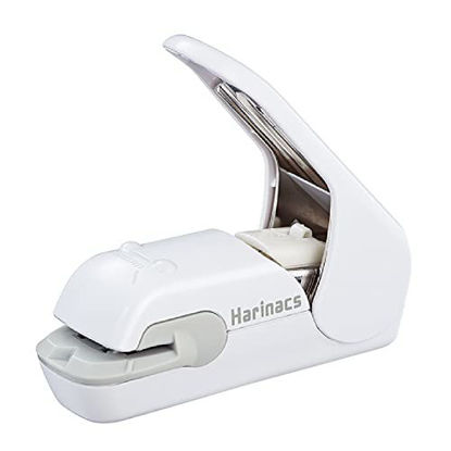 Picture of Kokuyo Harinacs Press Staple-Free Stapler; with This Item, You Can Staple Pieces of Paper Without Making Any Holes on Paper(White) by Kokuyo