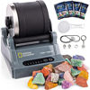 Picture of NATIONAL GEOGRAPHIC Hobby Rock Tumbler Kit - Includes Rough Gemstones, 4 Polishing Grits, Jewelry Fastenings, Learning Guide, Great Stem Science Kit