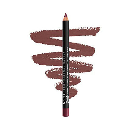 Picture of NYX PROFESSIONAL MAKEUP Suede Matte Lip Liner, Vegan Formula - Copenhagen (Matte Rich Plum)