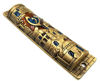 Picture of TALISMAN4U Gold Enamel Jewish MEZUZAH CASE with Scroll Jerusalem Israel Judaica Door Mezuza 4"