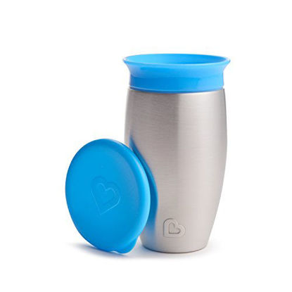 Picture of Munchkin Miracle Stainless Steel 360 Sippy Cup, Blue, 10 Ounce