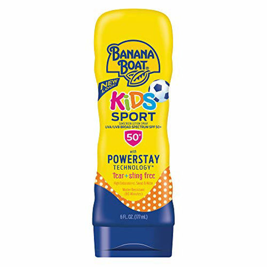 Picture of Banana Boat Kids Sport Tear-Free Sunscreen Spray, Kids Sport - SPF 50 - 6oz, Lotion