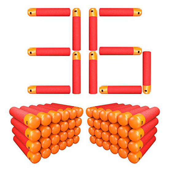 Picture of EKIND 9.5cm Foam Darts Compatible for Nerf Elite Mega Series 36-Dart Refill Pack