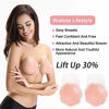 Picture of YuYww Womens Silicone Nipplecovers Breast Lift Pasties Breast patch Petals Reusable Adhesive Invisible Backless Strapless Bra for Deep-V Swimsuits Formal Dresses(Plum shape)