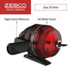 Picture of Zebco Dock Demon Spincast Reel and Fishing Rod Combo, Durable Fiberglass Rod, Quickset Anti-Reverse Fishing Reel, Red, 20-Size Reel / 30"/ 1-Piece/Medium Rod