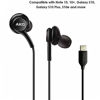 Picture of OEM UrbanX 2021 Stereo Headphones for Samsung Galaxy S20 5G Braided Cable - Designed by AKG - with Microphone (Black) USB-C Connector (US Version with Warranty)