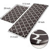 Picture of KMAT Kitchen Mat [2 PCS] Cushioned Anti-Fatigue Floor Mat, Waterproof Kitchen Mats and Rugs Heavy Duty PVC Ergonomic Comfort Standing Foam Mat for Kitchen, Floor Home, Office,Laundry,Chocolate