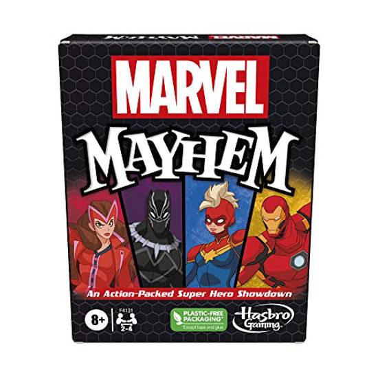 Picture of Marvel Mayhem Card Game, Featuring Marvel Super Heroes, Fun Game for Marvel Fans Ages 8+, Fast-Paced, Easy-to-Learn Game for 2-4 Players