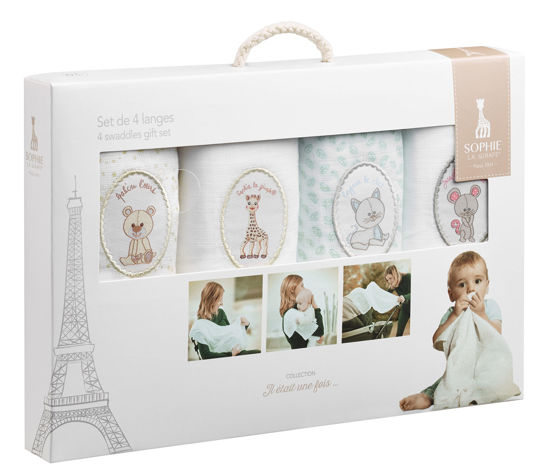 Picture of Sophie la girafe Muslins (Set of 4)