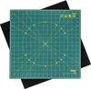 Picture of OLFA 17" x 17" Rotating Cutting Mat (RM-17S) - Self Healing 17x17 Inch Square Rotary Mat with Grid for Quilting, Sewing, Fabric, & Crafts, Rotates 360 Degrees, Use with Rotary Cutters (Green)