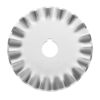 Picture of OLFA 45mm Rotary Cutter Pinking Blade, 1 Blade (PIB45-1) - Stainless Steel Circular Decorative Edge Blade for Crafts, Sewing, Quilting, Scrapbooking, Fits Most 45mm Rotary Cutters