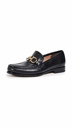 Picture of SALVATORE FERRAGAMO Men's Rolo Reversible Bit Loafers, Black, 10 Medium US