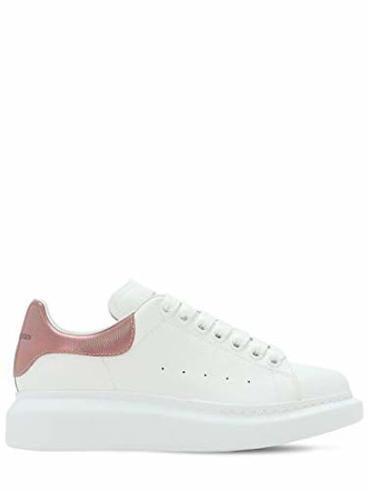 Pink and white alexander mcqueen fashion trainers