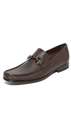 Picture of SALVATORE FERRAGAMO Men's Grandioso Bit Loafers, Hickory, Brown, 8.5 D M US