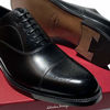 Picture of SALVATORE FERRAGAMO Goya 7 EE (Wide) Men's Black Brogue Cap-Toe Calf Leather Oxford Dress Shoes