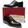 Picture of SALVATORE FERRAGAMO Goya 7 EE (Wide) Men's Black Brogue Cap-Toe Calf Leather Oxford Dress Shoes