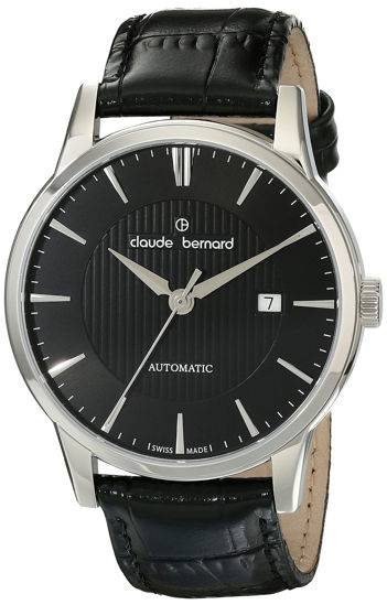 Picture of Claude Bernard Men's 80091 3 NIN Classic Automatic Analog Display Swiss Automatic Black Watch