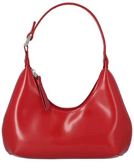 GetUSCart By Far Baby Amber Leather Shoulder Bag Red