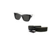 Picture of Prada PR21YS 1AB5S0 54MM Black / Dark Grey Square Sunglasses for Women + BUNDLE With Designer iWear Complimentary Eyewear Kit