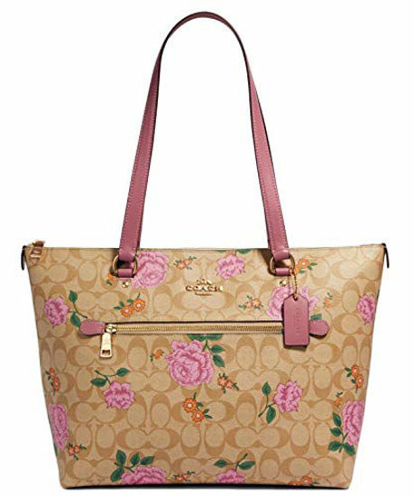 Coach rose print on sale bag