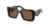 Picture of Prada PR23YS 2AU06B 51MM Tortoise / Dark Brown Square Sunglasses for Women + BUNDLE With Designer iWear Complimentary Eyewear Kit