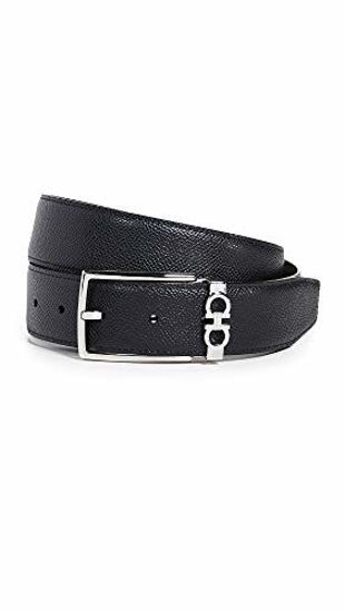 Picture of Salvatore Ferragamo Men's Gancio Reversible Belt, Black/Brown, 40