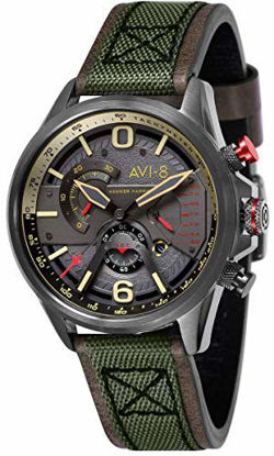 Picture of AVI-8 Mens Hawker Harrier ll Watch - Army Green/Grey