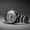 Picture of Men's Spitfire Type 300 Automatic Gunmetal Grey with Gun-Tone Solid Stainless Steel Bracelet and Grey Genuine Leather Strap Watch 42mm - AV-4073-44