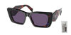 Picture of Prada PR08YS 04V6O2 51MM Black Havana/Abstract / Violet Butterfly Sunglasses for Women +BUNDLE with Designer iWear Care Kit