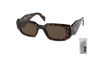 Picture of Prada PR17WS 2AU8C1 49MM Tortoise/Brown Rectangle Sunglasses for Women + BUNDLE With Designer iWear Complimentary Eyewear Kit