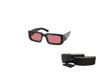 Picture of Prada PR06YS 05W06O 53MM Abstract Black/White / Red Rectangle Sunglasses for Men + BUNDLE with Designer iWear Complimentary Eyewear Kit