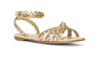 Picture of Gianvito Rossi Braided Gold Sandal