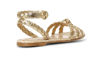 Picture of Gianvito Rossi Braided Gold Sandal