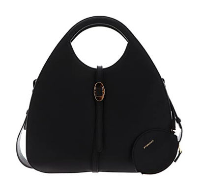 Picture of Coccinelle Cosima Handbag Grained Leather Black, noir